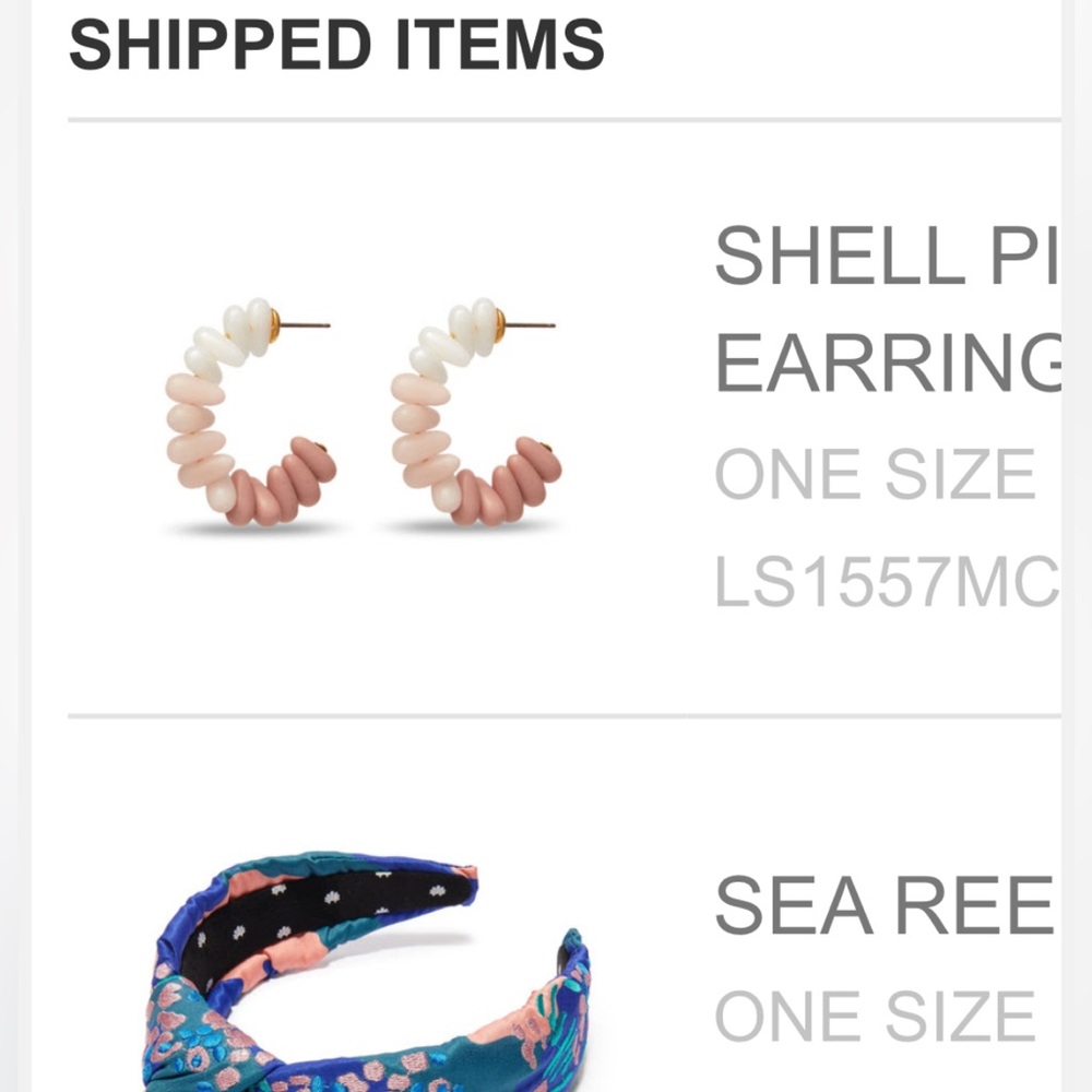 Lele Sadoughi Pink and Cream Beaded Earrings